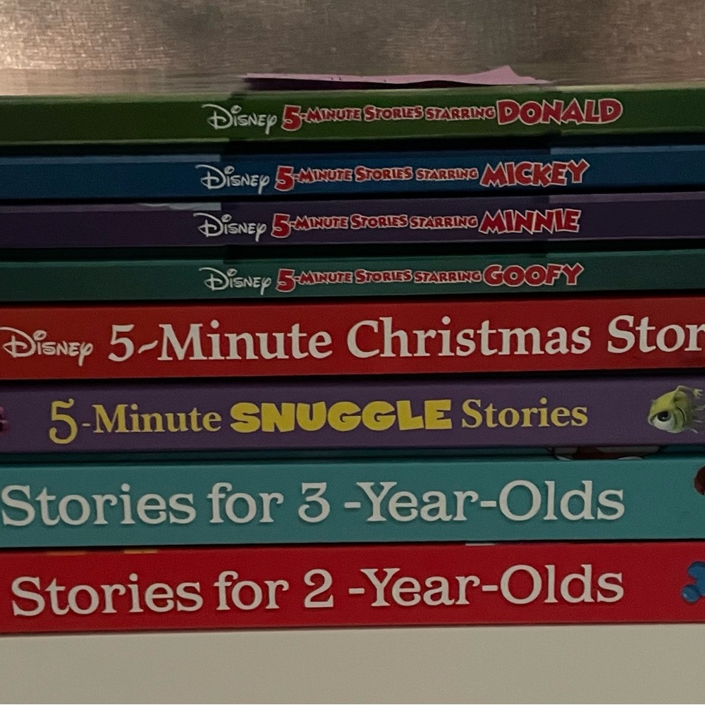Disney Storybook Collection with Red, Green, and Blue Covers